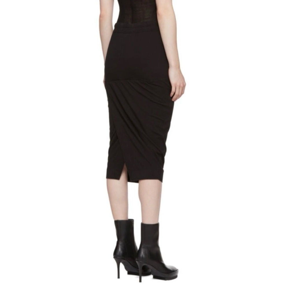 Rick Owens DRKSHDW drawstring skirt Black Soft Short Pillar Skirt - Picture 9 of 11